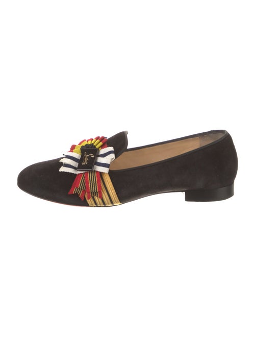 Christian Louboutin Suede Printed Loafers