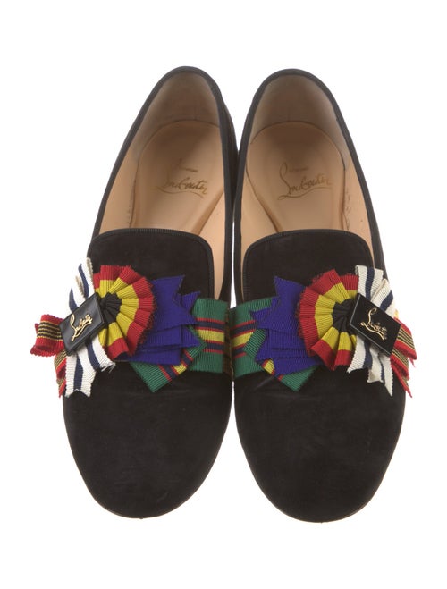 Christian Louboutin Suede Printed Loafers