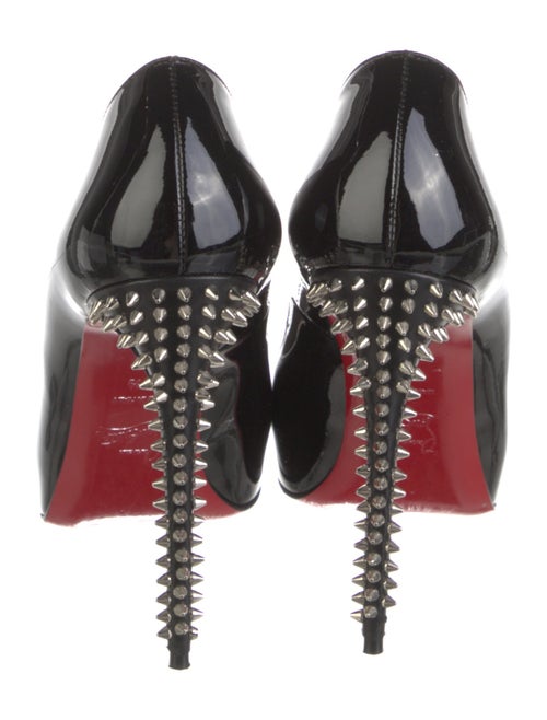 Christian Louboutin Patent Leather Studded Accents Pumps