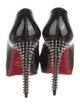 Christian Louboutin Patent Leather Studded Accents Pumps