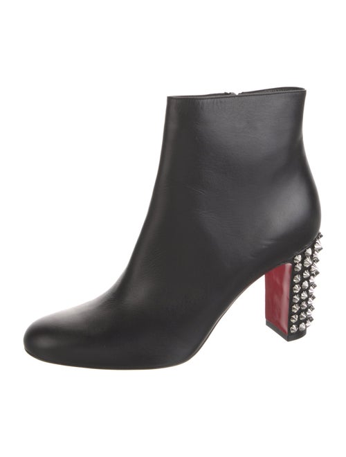 Christian Louboutin Spike Accents Leather Boots