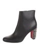 Christian Louboutin Spike Accents Leather Boots
