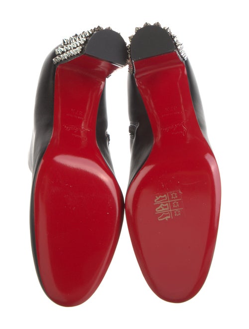 Christian Louboutin Spike Accents Leather Boots