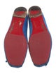 Christian Louboutin Suede Bow Accents Ballet Flats