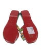 Christian Louboutin Silk Printed Slides