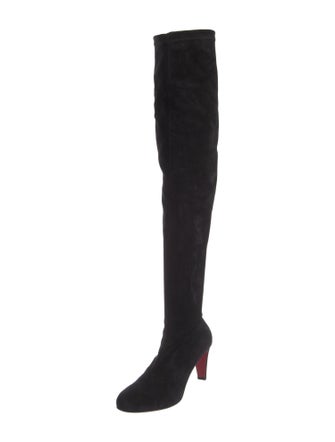 Christian Louboutin Suede Sock Boots