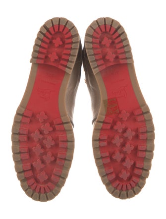 Christian Louboutin Leather Lace-Up Boots
