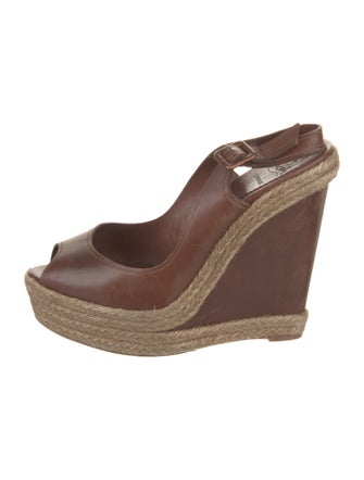 Christian Louboutin Leather Slingback Pumps