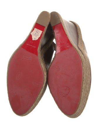 Christian Louboutin Leather Slingback Pumps