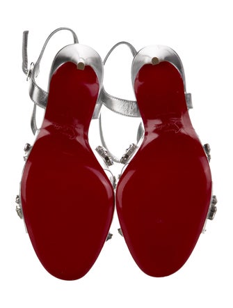 Christian Louboutin PVC Crystal Embellishments Sandals
