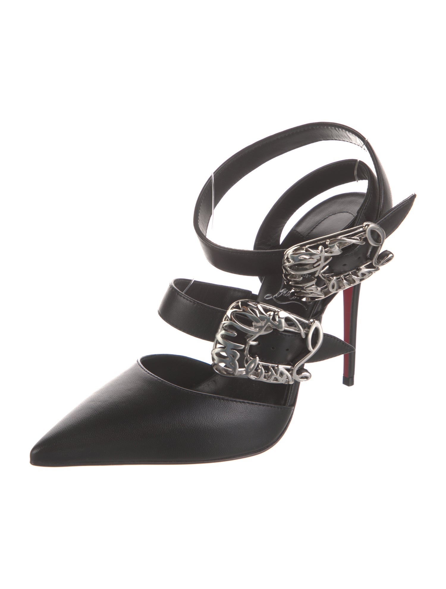 Christian Louboutin Leather Slingback Sandals
