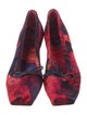 Christian Louboutin Satin Floral Print Ballet Flats