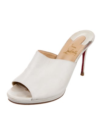 Christian Louboutin Leather Slides
