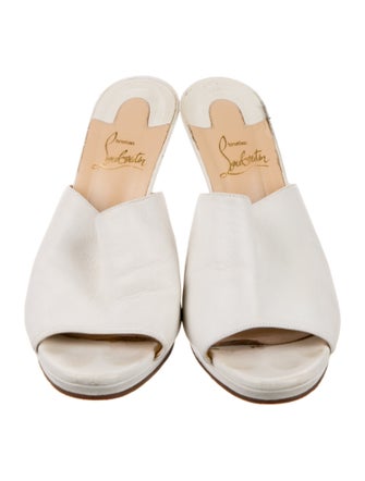 Christian Louboutin Leather Slides