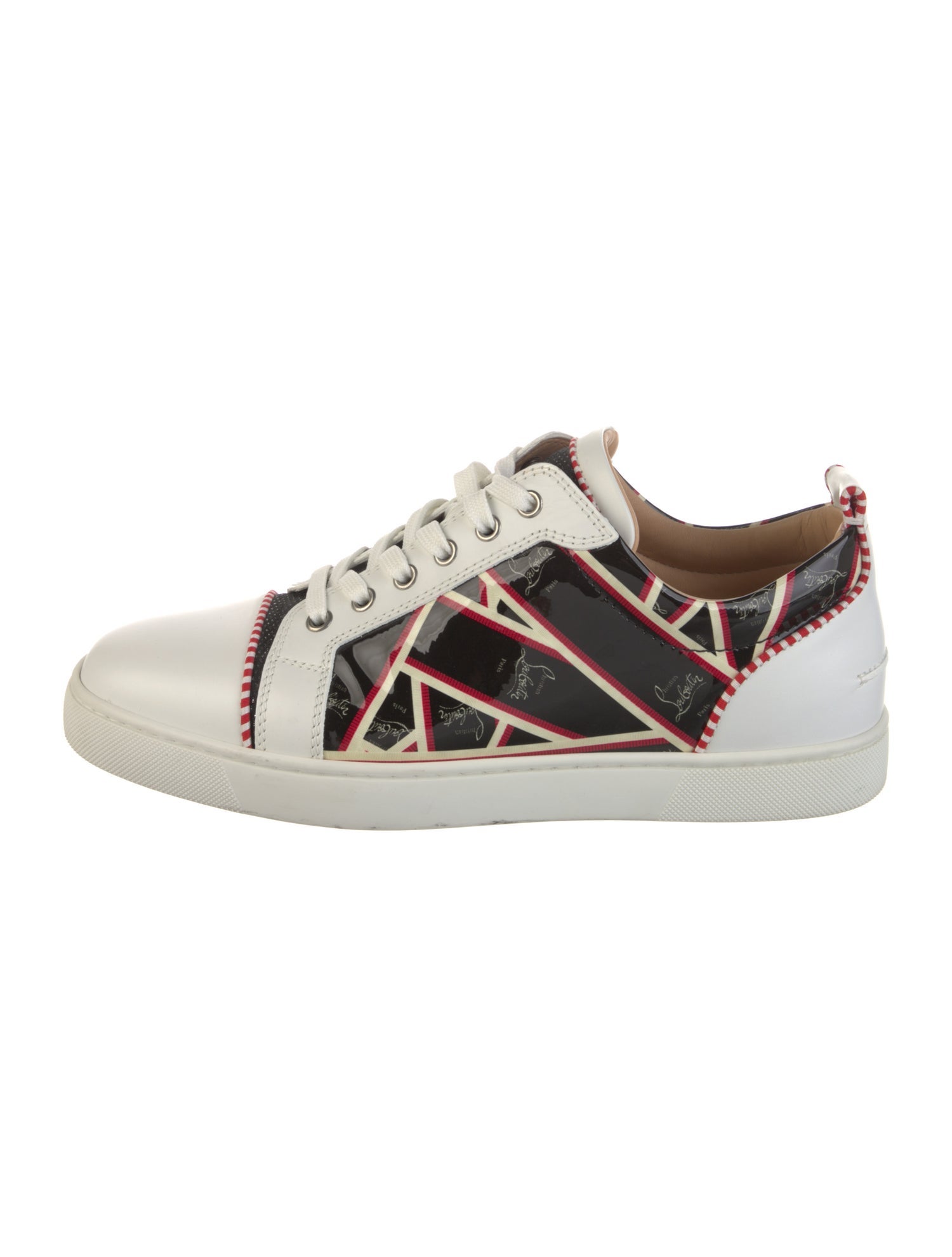 Christian Louboutin Leather Printed Sneakers