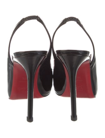 Christian Louboutin Patent Leather Slingback Pumps