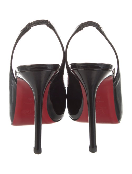 Christian Louboutin Patent Leather Slingback Pumps