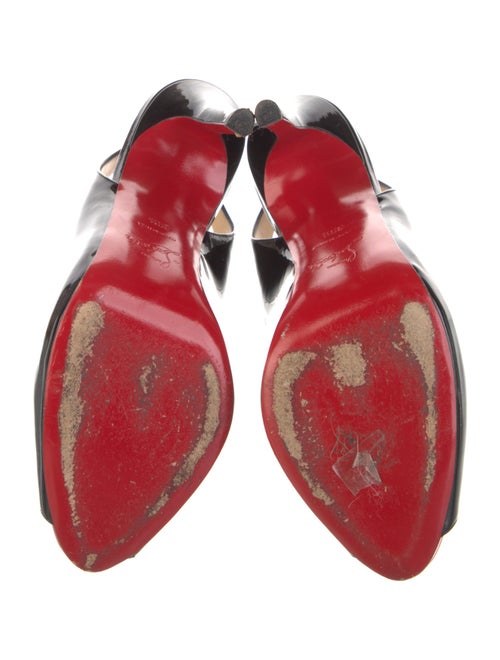 Christian Louboutin Patent Leather Slingback Pumps