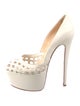 Christian Louboutin Leather Lasercut Accents Pumps