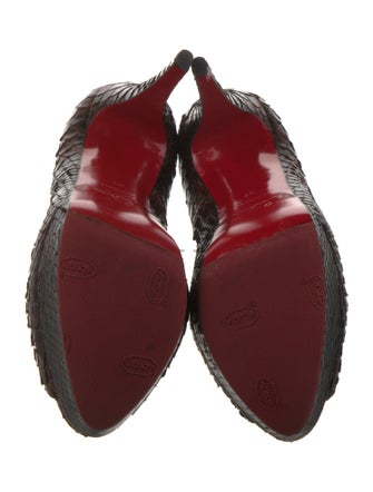 Christian Louboutin Snakeskin Animal Print Pumps