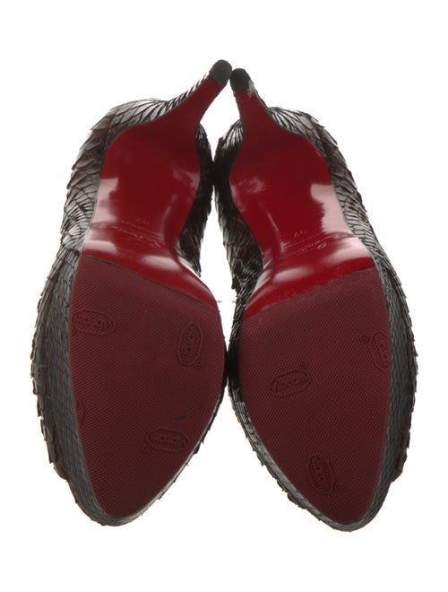 Christian Louboutin Snakeskin Animal Print Pumps