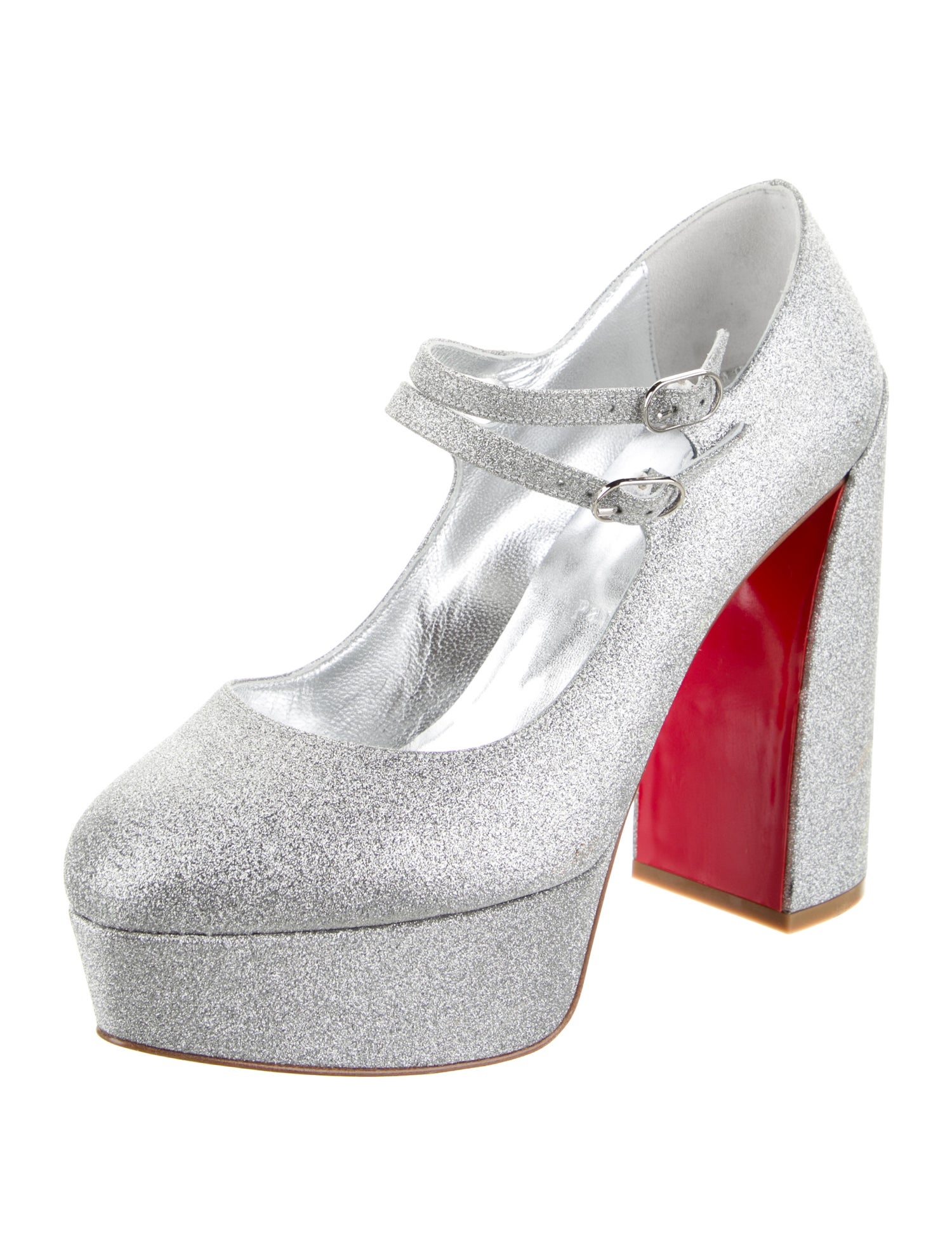 Christian Louboutin Glitter Glitter Accents Pumps