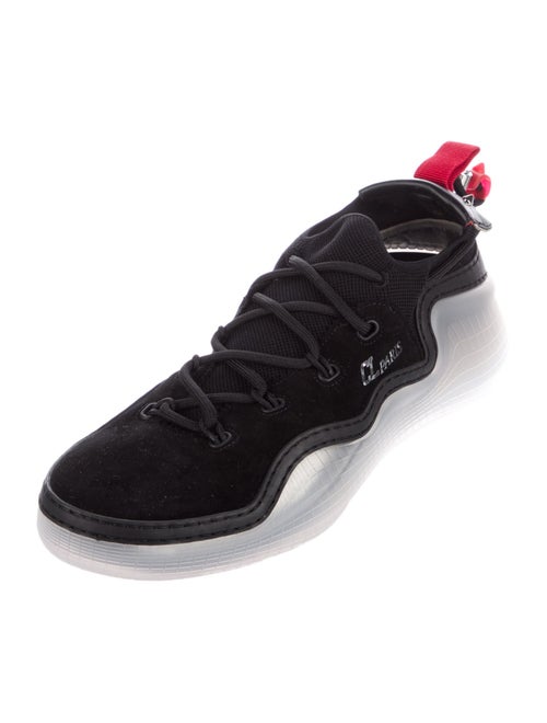 Christian Louboutin Suede Mesh Accents Sneakers