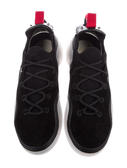 Christian Louboutin Suede Mesh Accents Sneakers