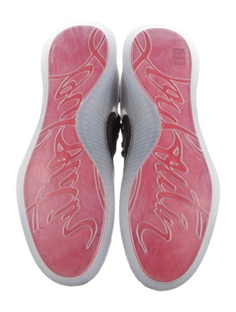 Christian Louboutin Suede Mesh Accents Sneakers