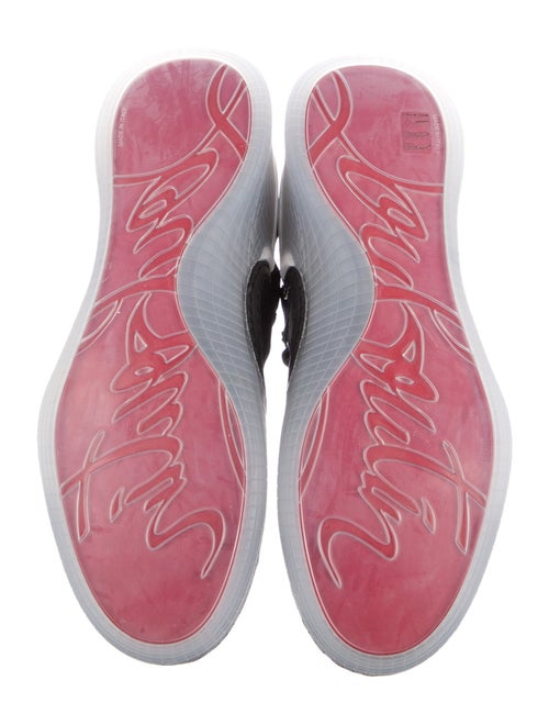 Christian Louboutin Suede Mesh Accents Sneakers