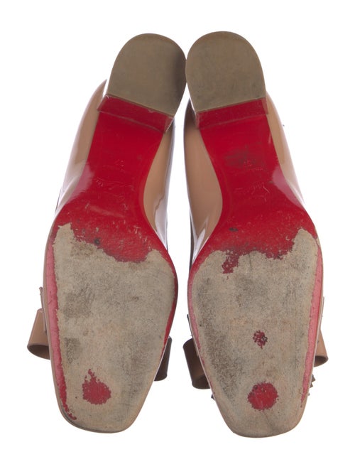 Christian Louboutin Patent Leather Bow Accents Pumps