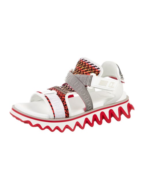 Christian Louboutin Summer Loubishark Flat Leather Sandals