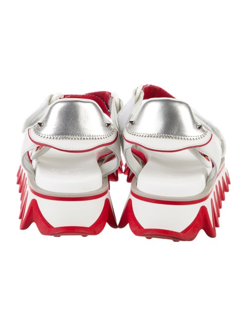 Christian Louboutin Summer Loubishark Flat Leather Sandals
