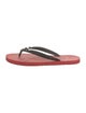 Christian Louboutin Spike Accents Rubber Flip Flops