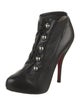 Christian Louboutin Leather Lace-Up Boots