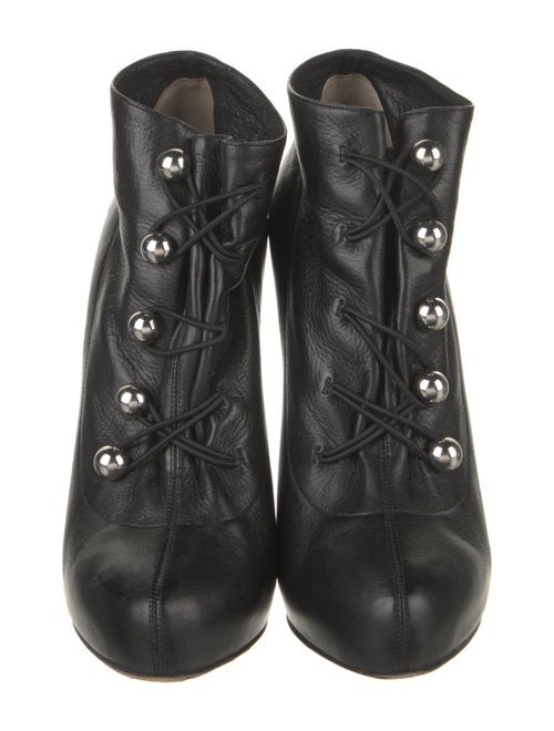 Christian Louboutin Leather Lace-Up Boots