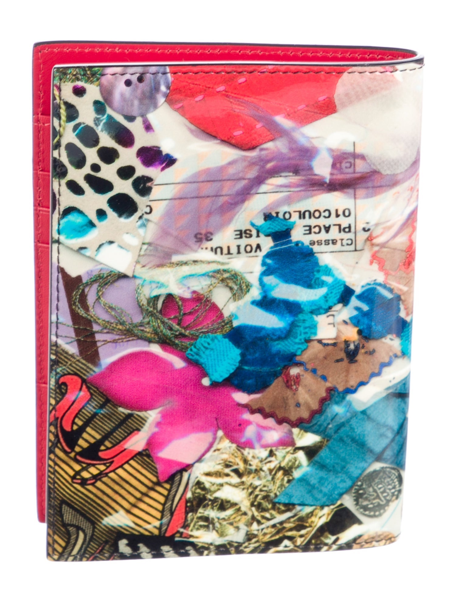 Christian Louboutin Patent Leather Printed Bifold Wallet