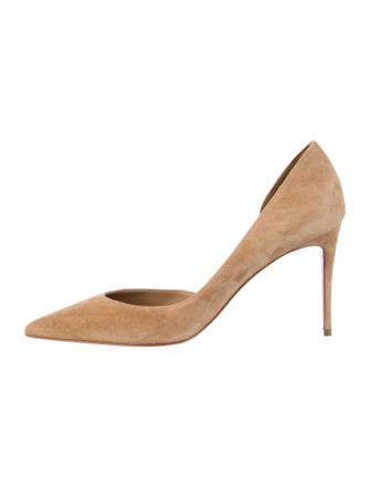 Christian Louboutin Suede D'Orsay Pumps