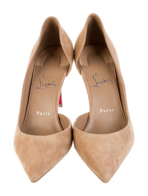 Christian Louboutin Suede D'Orsay Pumps