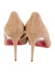 Christian Louboutin Suede D'Orsay Pumps
