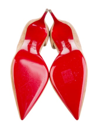 Christian Louboutin Suede D'Orsay Pumps