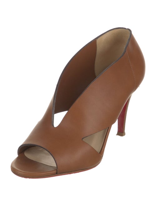 Christian Louboutin Leather Cutout Accent Sandals