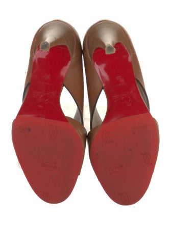 Christian Louboutin Leather Cutout Accent Sandals