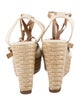 Christian Louboutin Canvas Bow Accents Espadrilles