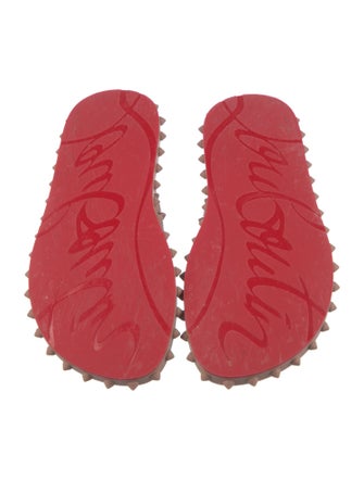Christian Louboutin Spike Accents Rubber Flip Flops