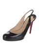 Christian Louboutin Patent Leather Slingback Pumps