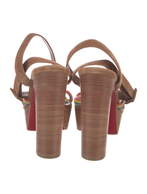 Christian Louboutin Suede Striped Sandals
