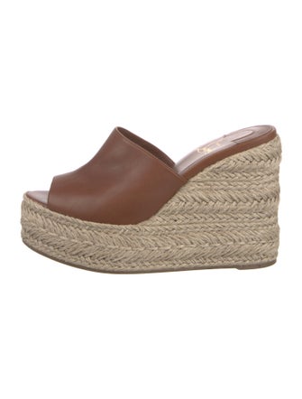 Christian Louboutin Leather Colorblock Pattern Mules