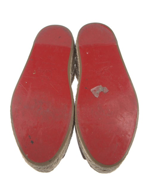 Christian Louboutin Leather Colorblock Pattern Mules