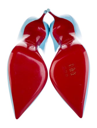 Christian Louboutin Patent Leather Scalloped Accent Pumps